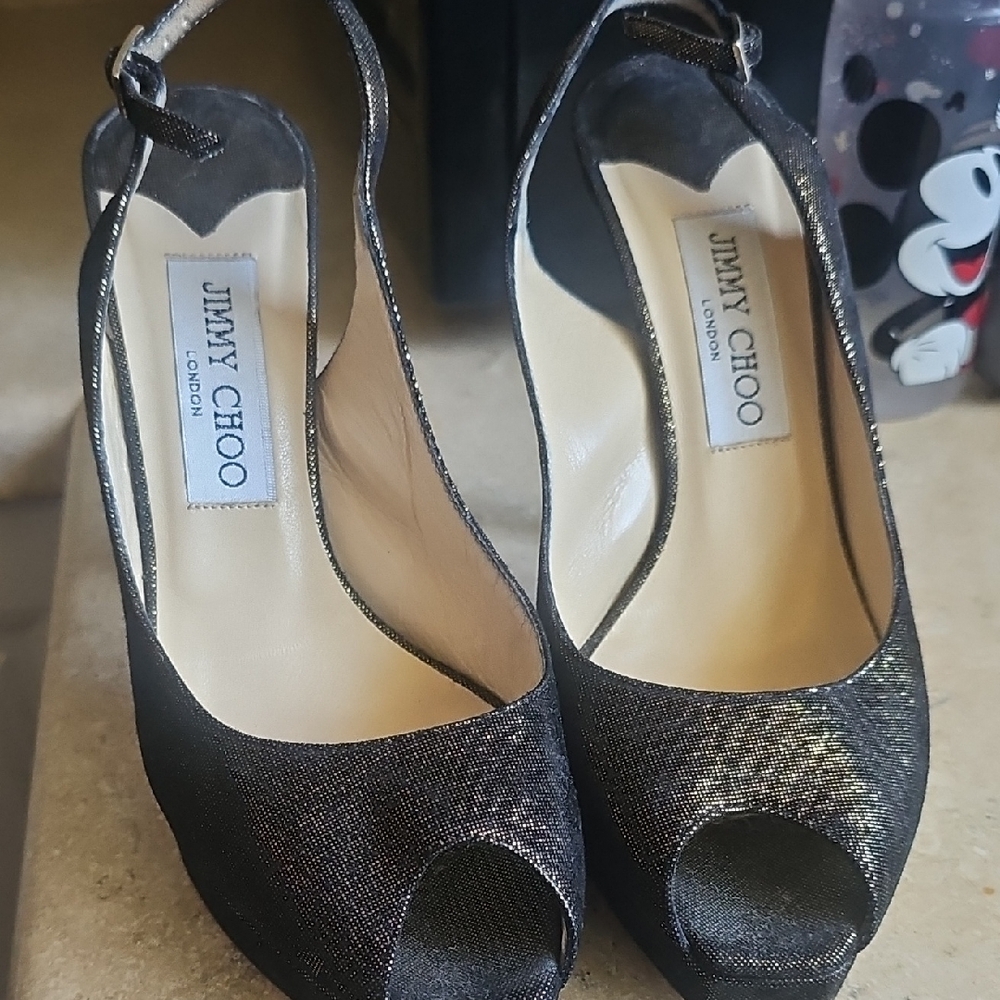 Jimmy Choo Black Stiletto Heels - Picture 3 of 9